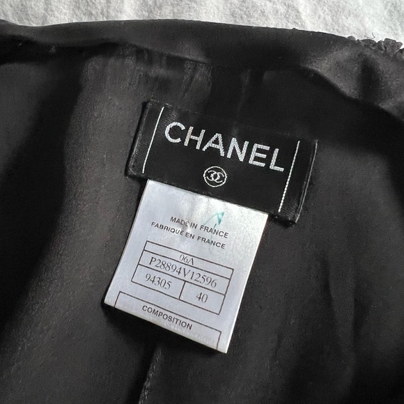 Chanel 06A Fall Black Layered Chiffon Skirt - Picture 6 of 7